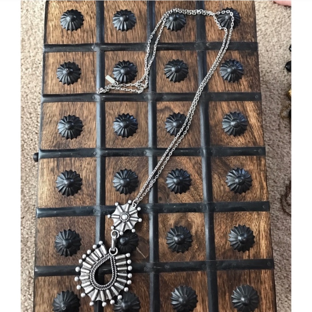 Vanessa Mooney x FP Silver Rocker Long Necklace